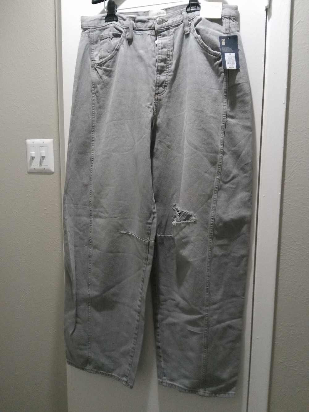 Universal Thread High-Rise Wide Leg Jeans — Light Gray